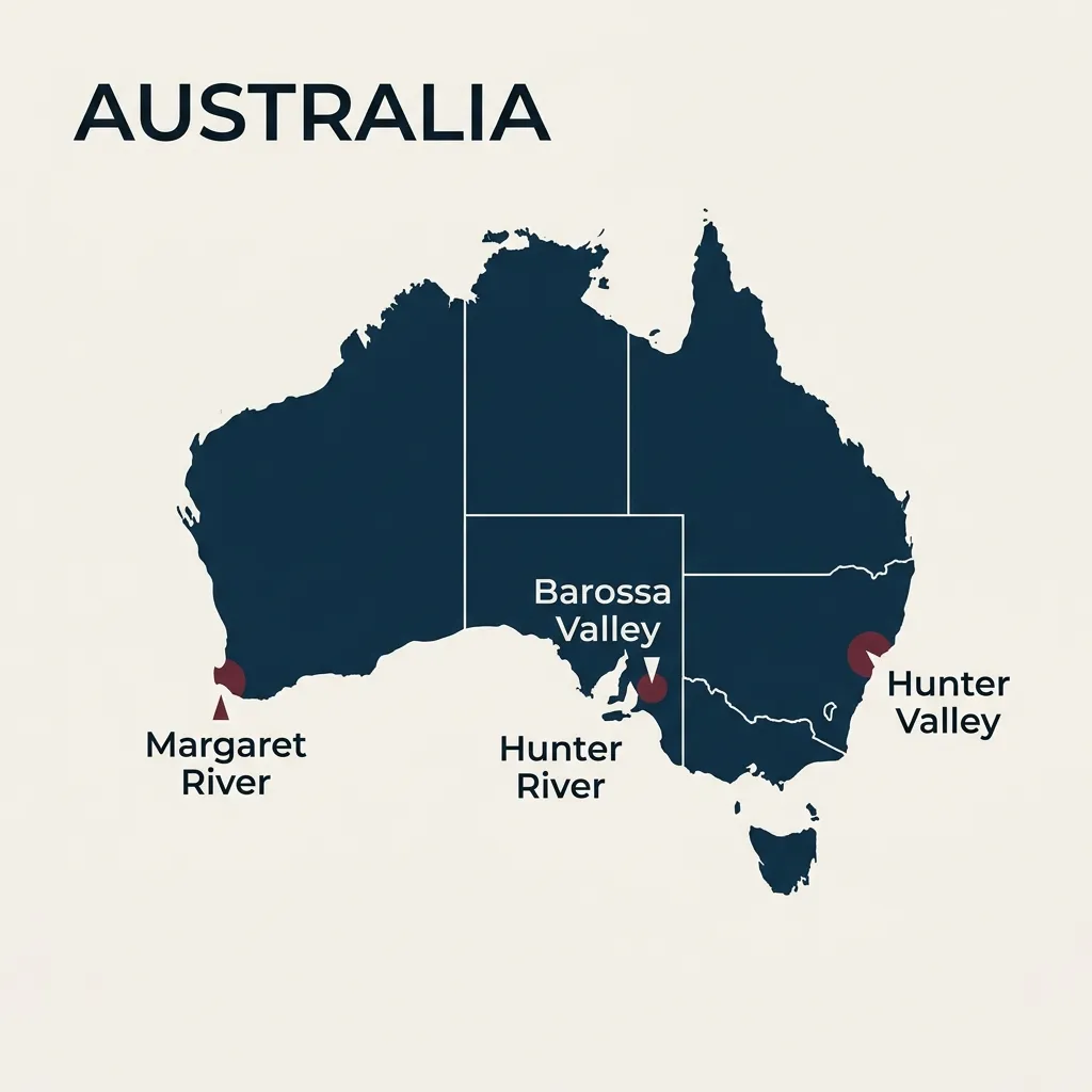 Australia Wine Regions — Barossa Valley, Hunter Valley